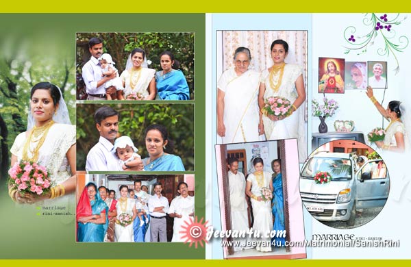 Sanish Rini Marriage Photos Kerala 